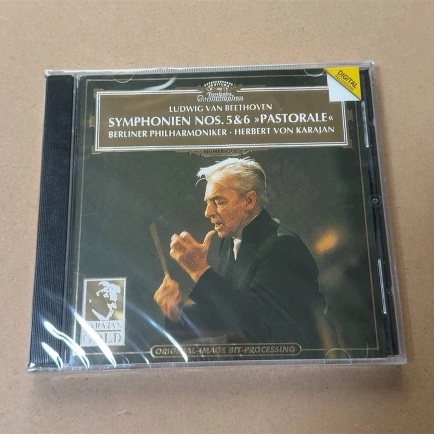 

Classical Karajan Music CD Beethoven Symphonien Nos 5 6 Pastorale Album Music Record Cosplay Walkman Soundtracks Box Collection
