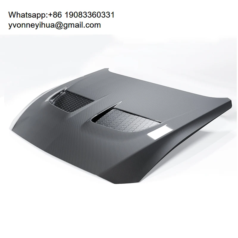 

High Quality Carbon Fiber Front Engine Hood For Ford Mustang Gtd Style New Condition Modified Engine Cover Hot Sale