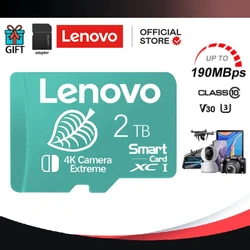 Lenovo Original A2 U3 SD Card 2TB 64G Class10 A1 Memory Card U1 Micro TF Card For Surveillance Video MP3 MP4 Mobile Phone 128GB