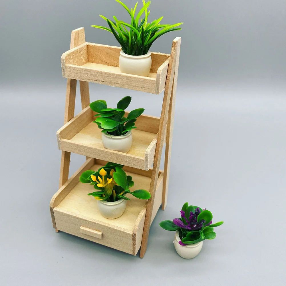 8 ชิ้น House Mini Plant รุ่นดอกไม้ขนาดเล็ก Bush ภูมิทัศน์กระถางต้นไม้ตกแต่งบ้าน Miniature ตกแต่งประดิษฐ์