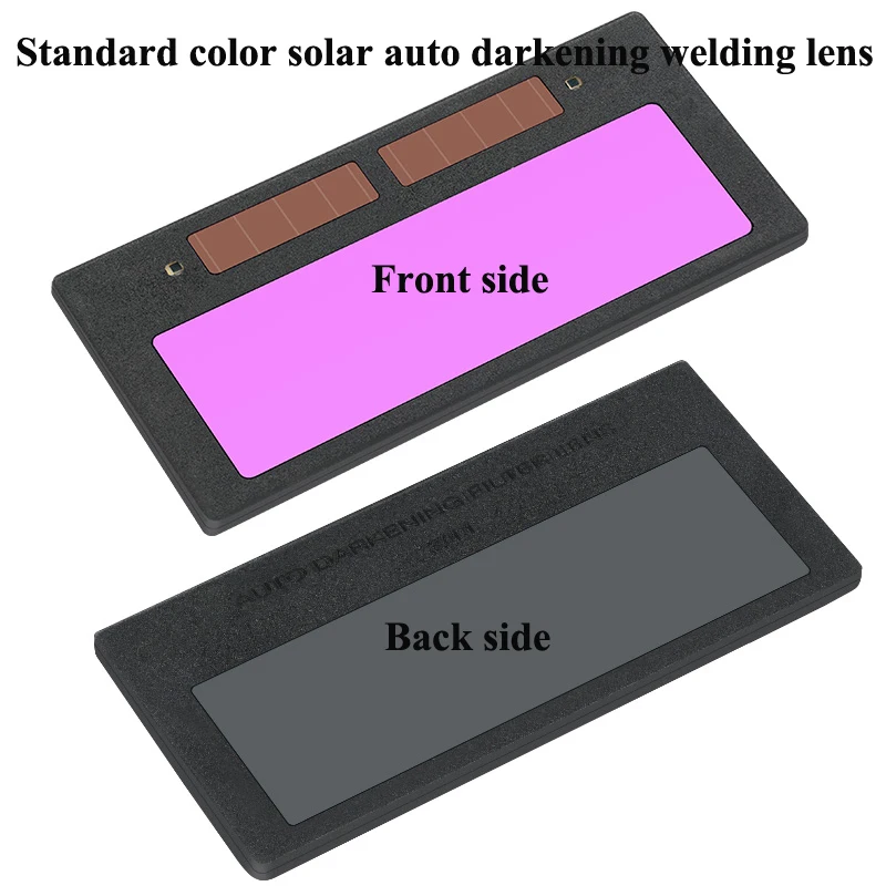 Lentille de soudage à obscurcissement automatique Din 3/11 fixe, lentille de soudage à énergie solaire, lentille de soudage couleur vraie, lentille de soudage 2x4 1/4 1 pièce
