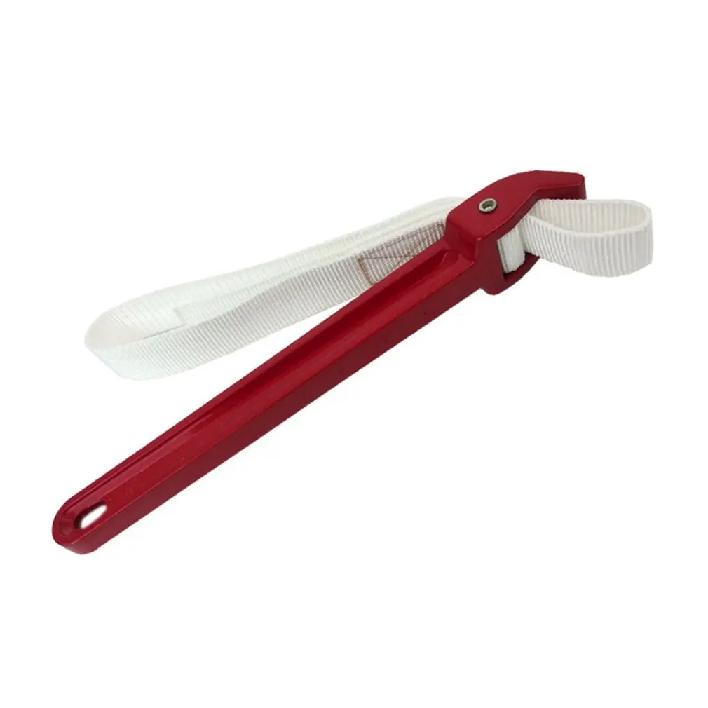 Imagem -03 - Chave Universal de Alumínio Cinto de Náilon Filtro Chave Ajustável Alça de Náilon Não Deslizamento Lidar com Aperto Firme Fácil Uso Alavanca Ferramentas Manuais