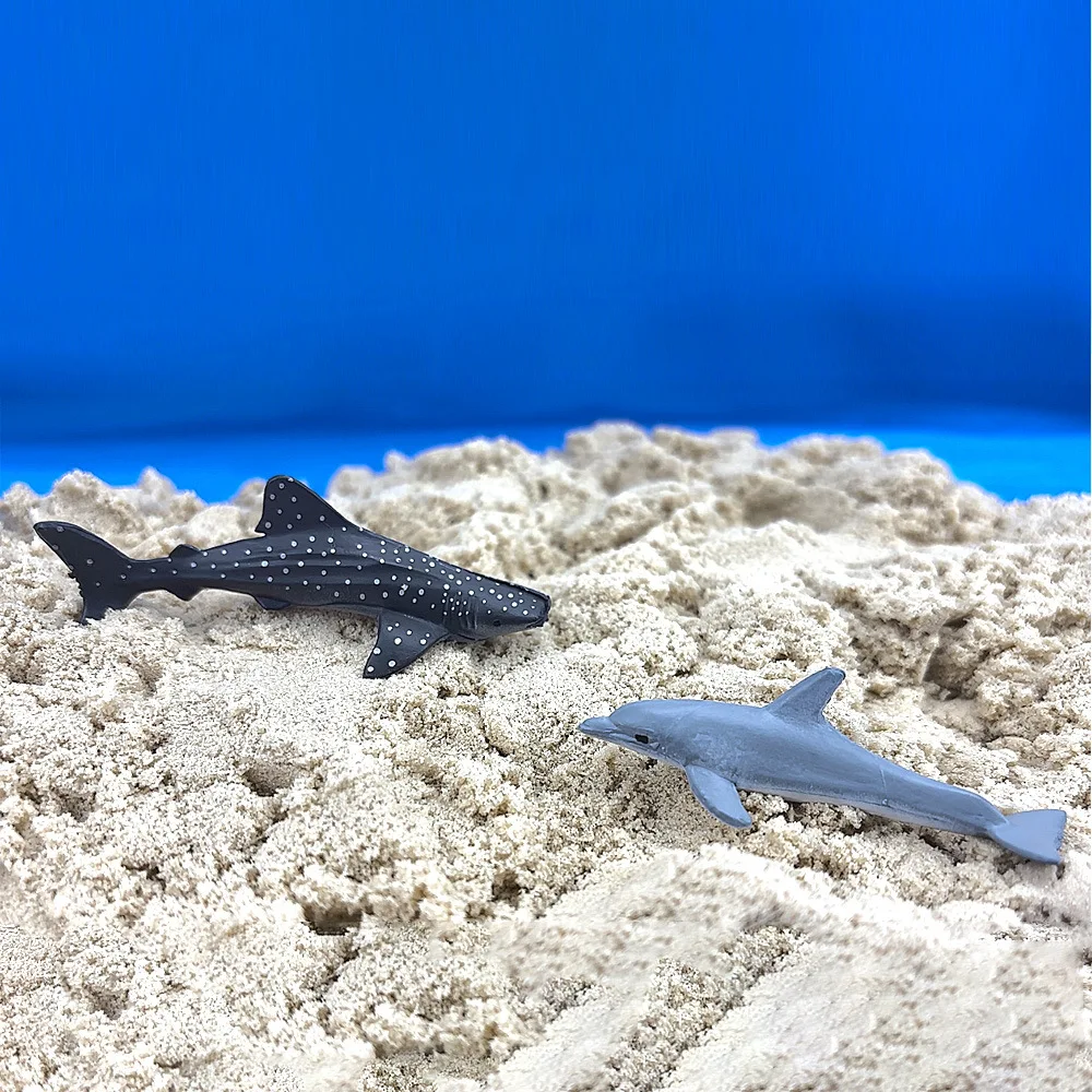 12 ชิ้น/เซ็ตสถานที่แล้วจําลองสัตว์ทะเลเพนกวินของเล่นที่สมจริง Sea Life เต่าปลาวาฬของเล่นเด็กคริสต์มาสของขวัญ
