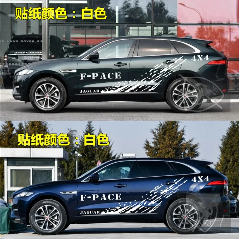 

Car Stickers Decals Vinyl 4X4 Custom Modified Sports Body Side Films FOR Jaguar FPACE