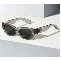 Retro Square Punk Sunglasses Men Women Cat Eye Popular Sun Glasses Ladies Grey Eyeglasses Driver Goggles Uv400 Gradient Shades