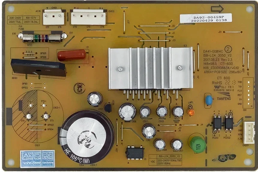 

New For Samsung Refrigerator Control Board DA92-00459P DA92-00459T PCB DA41-00814A DA41-00814C Fridge Motherboard Freezer Parts