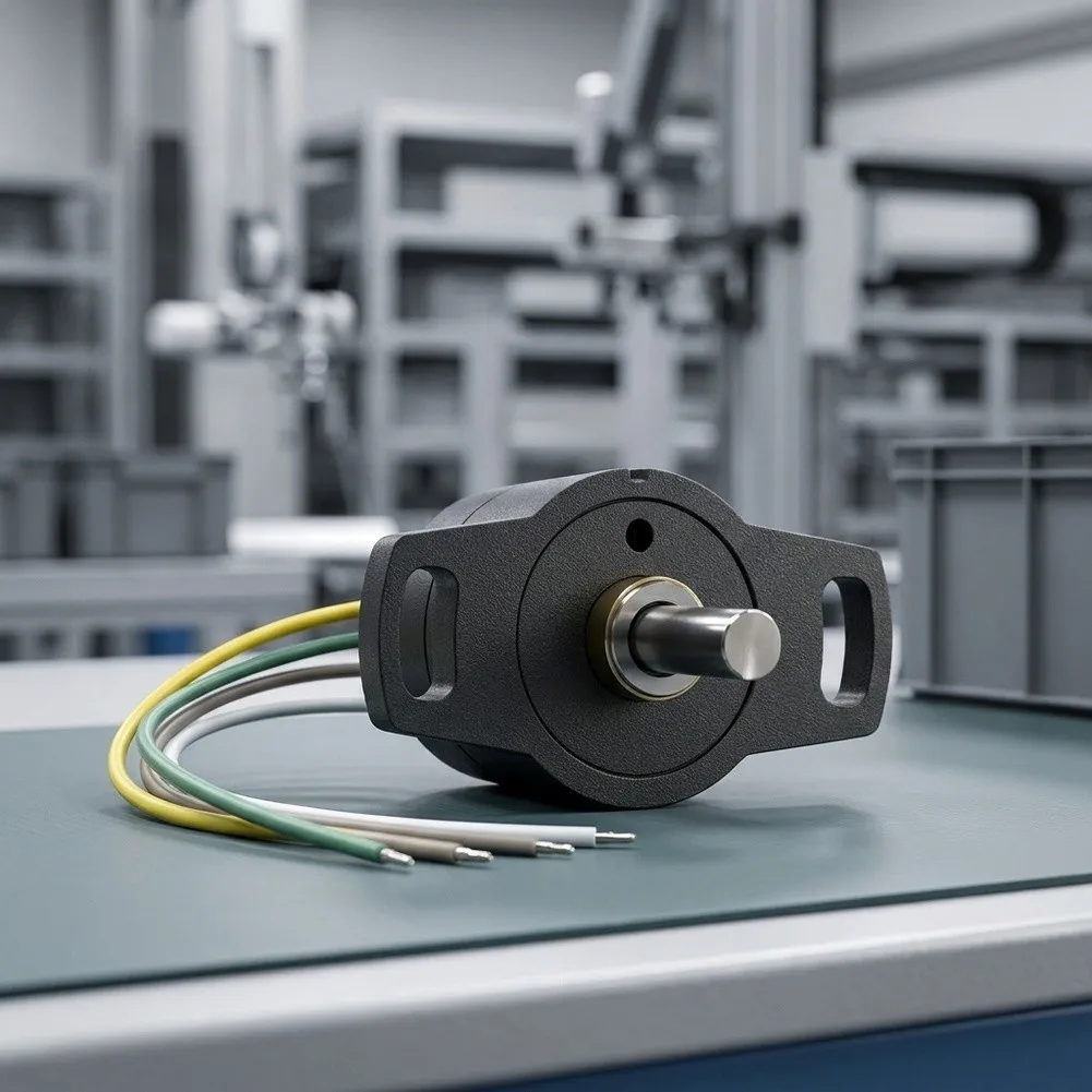 Hall Effect Rotary Angle Sensor 0.1 Degree Accuracy For Driverless Cars And Logistics Vehicles Steering Position Detection Tool