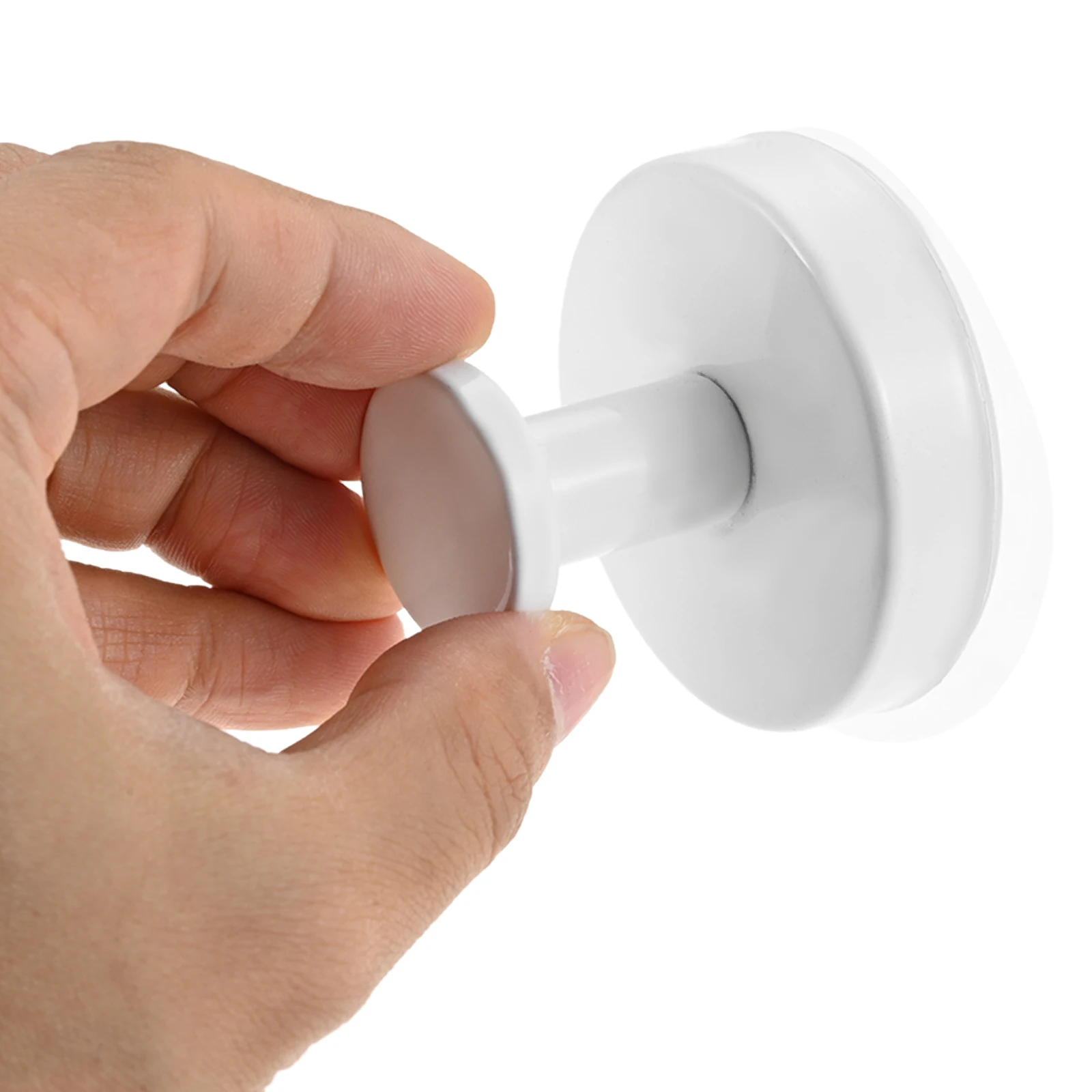 2Pcs White Suction Cup Hooks for Shower Removable Towel Hanger for Bathroom Window Glass Door Wall Bath Robe Hook for Hanging