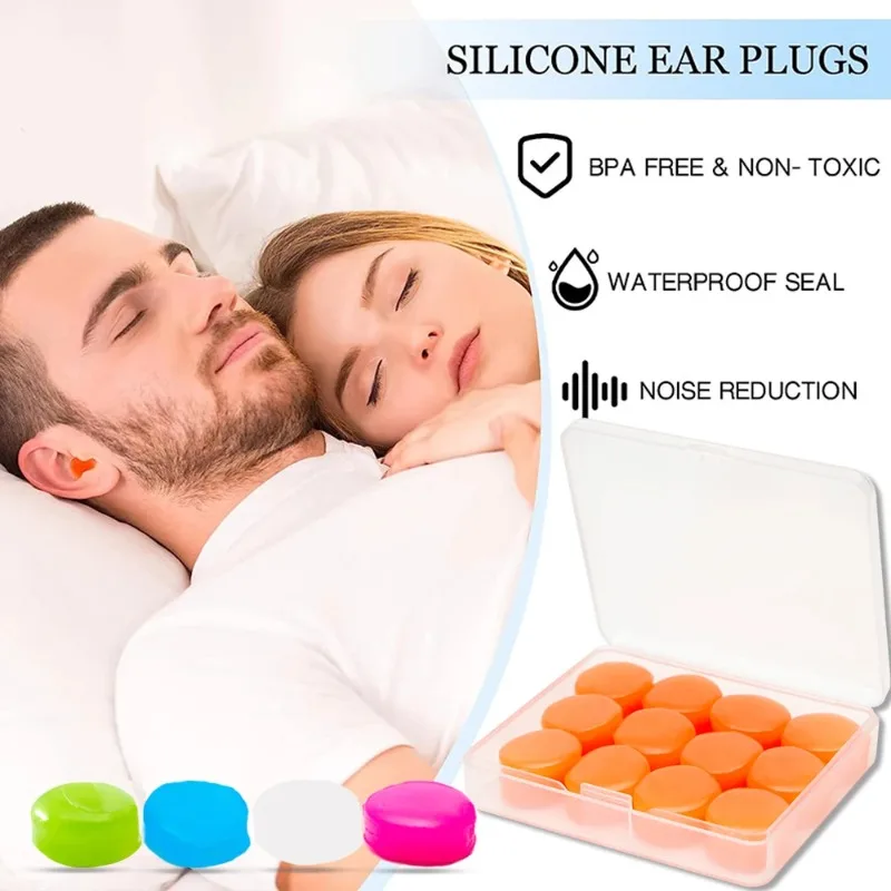 Silicone Wax Earplugs Sleeping Aids Ear Plug Waterproof Swimming Moldable Earplugs Noise Reduction Noise Cancelling Ear Plugs