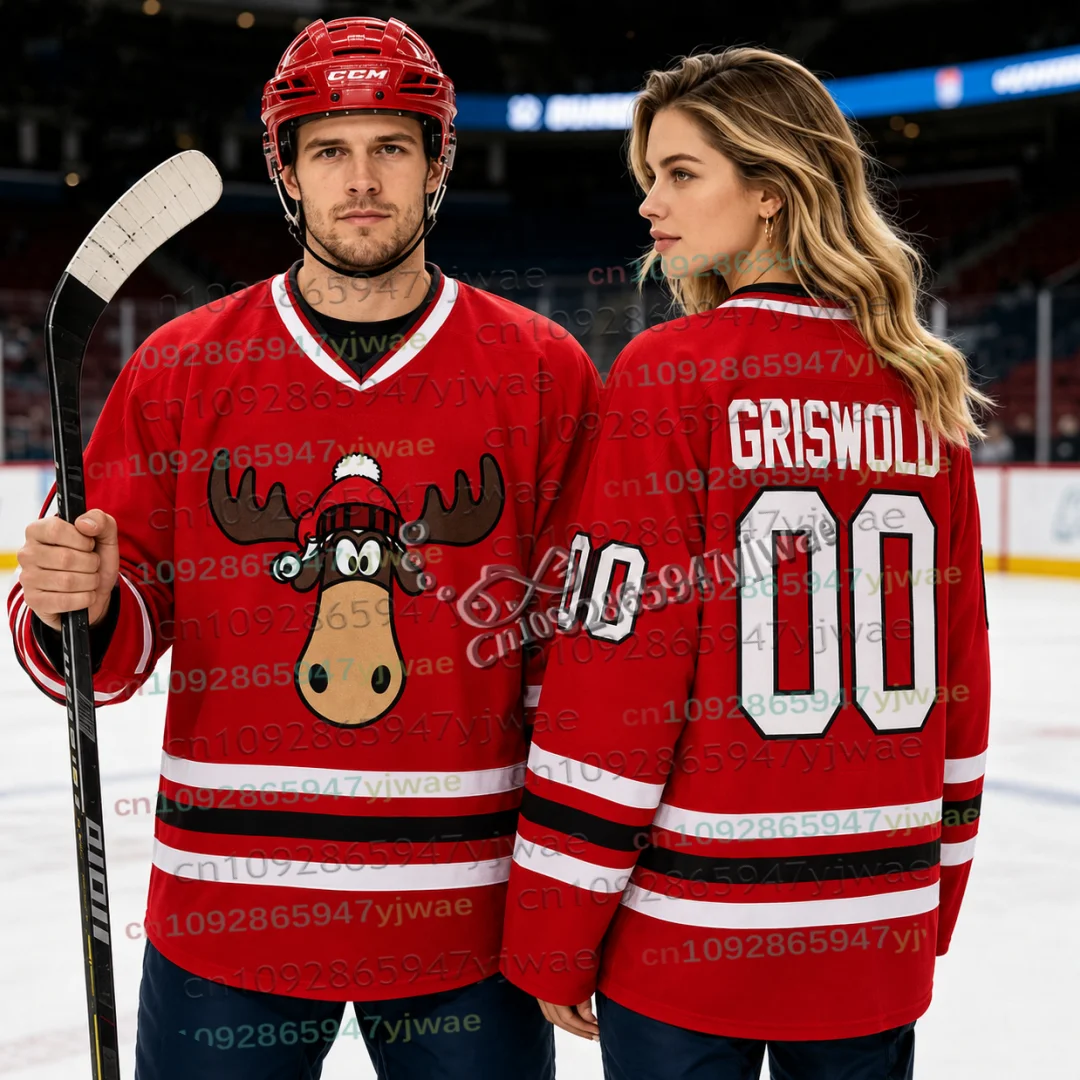 Christmas New Year Gift Griswold Hockey Jersey Fashion Leisure Training Long Sleeve  Streetwear Women Men Couple Soccer Tshirt