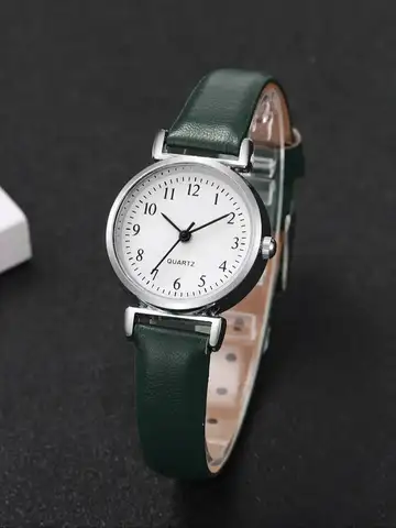Fashion Small Dial Women Watches Simple Leather Band Analog Quartz Wristwatch for Ladies Clock Reloj Mujer（Without Box）