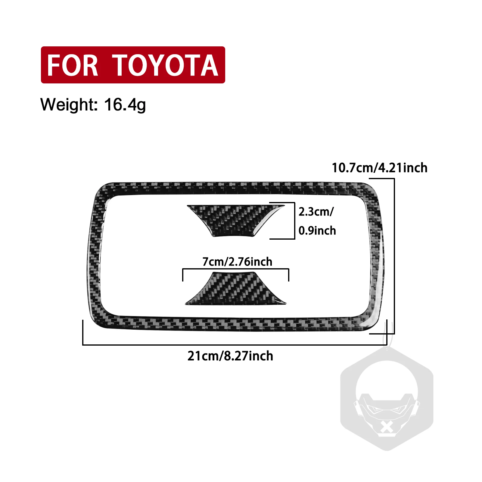 For Toyota RAV4 2020 2021 2022 2023 2024 Carbon Fiber Rear Armrest Cup Holder Automotive Interior Accessories Decoration Sticker