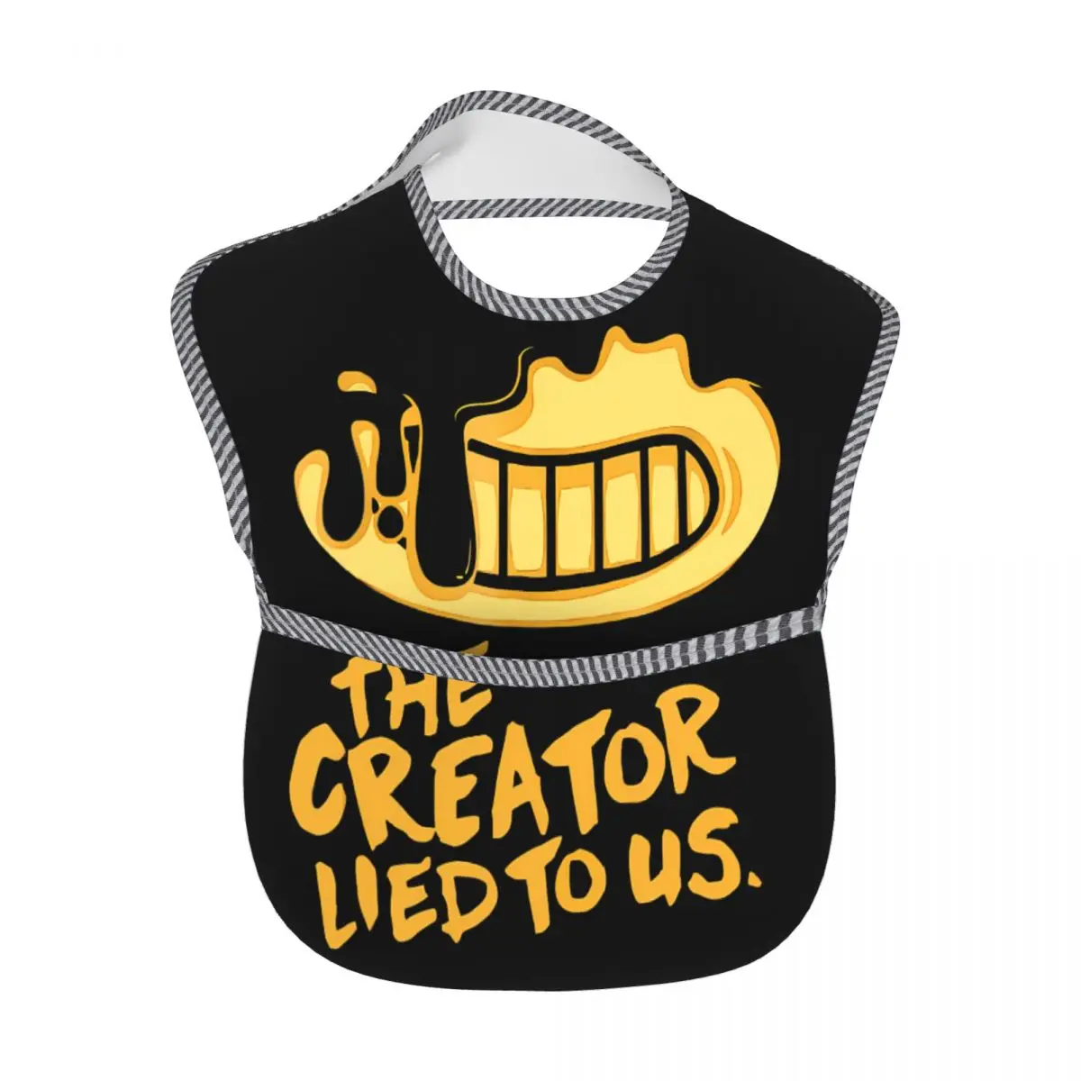 Bendy N Ink Machine Baby Bibs for Baby Boy or Girl, Adjustable Bib Baby and Toddler Bib for Eating, Waterproof Fabric