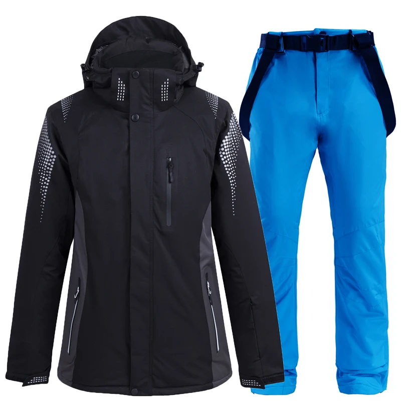 Nova mulher dos homens inverno quente snowsuit trekking esqui snowboarding wear conjuntos à prova de vento à prova dwindproof água trajes de esqui