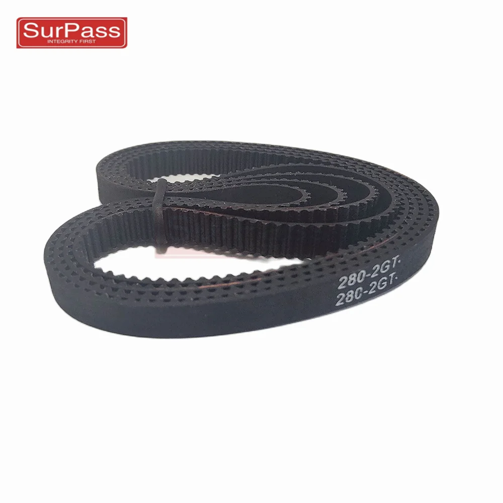 2GT GT2 Width:6mm  High-Quality Rubber Closed-Loop Timing Belt, Belt Circumference 262mm-390mm, Used For 3D Printers