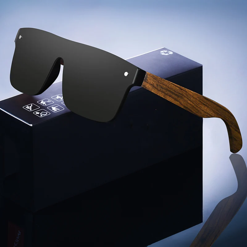 Wood Sunglasses For Men Women Polarized Sunglasses For Men Square  Anti Glare Driver Mirror Sun Glasses Women UV400
