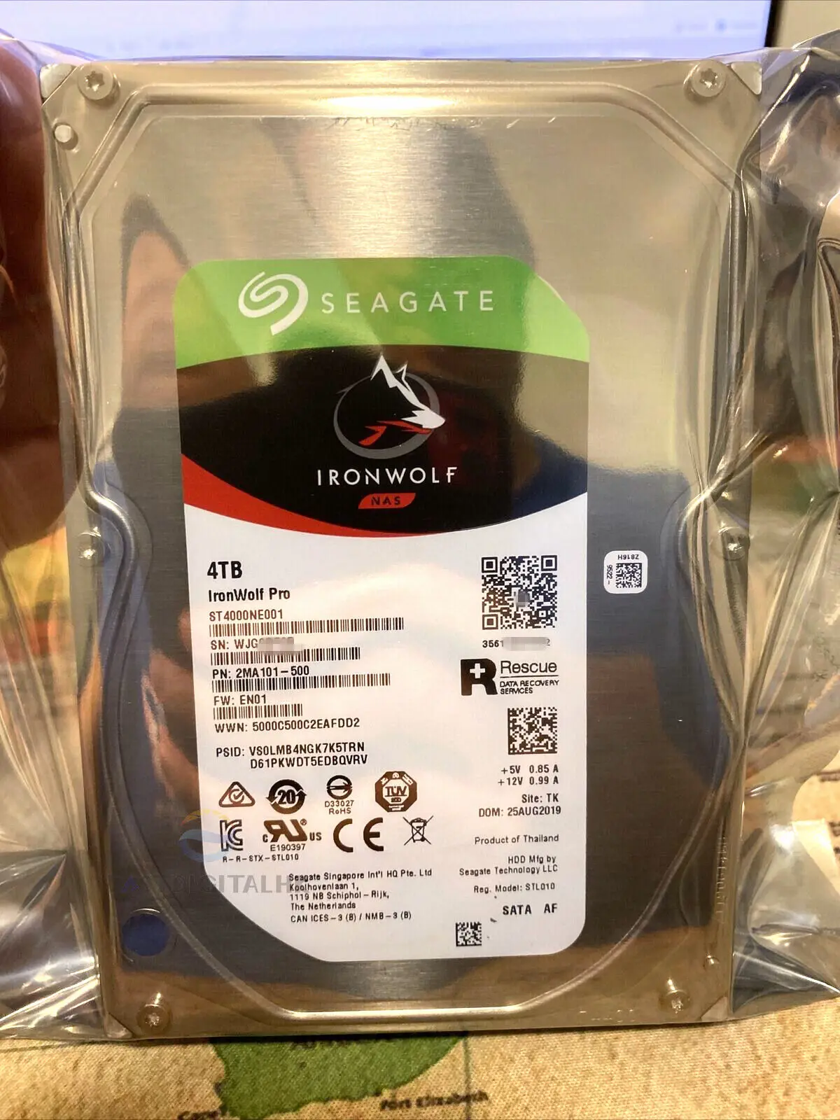 For ST4000NE001 Seagate IronWolf Pro NAS 4TB 7200RPM 128MB 3.5