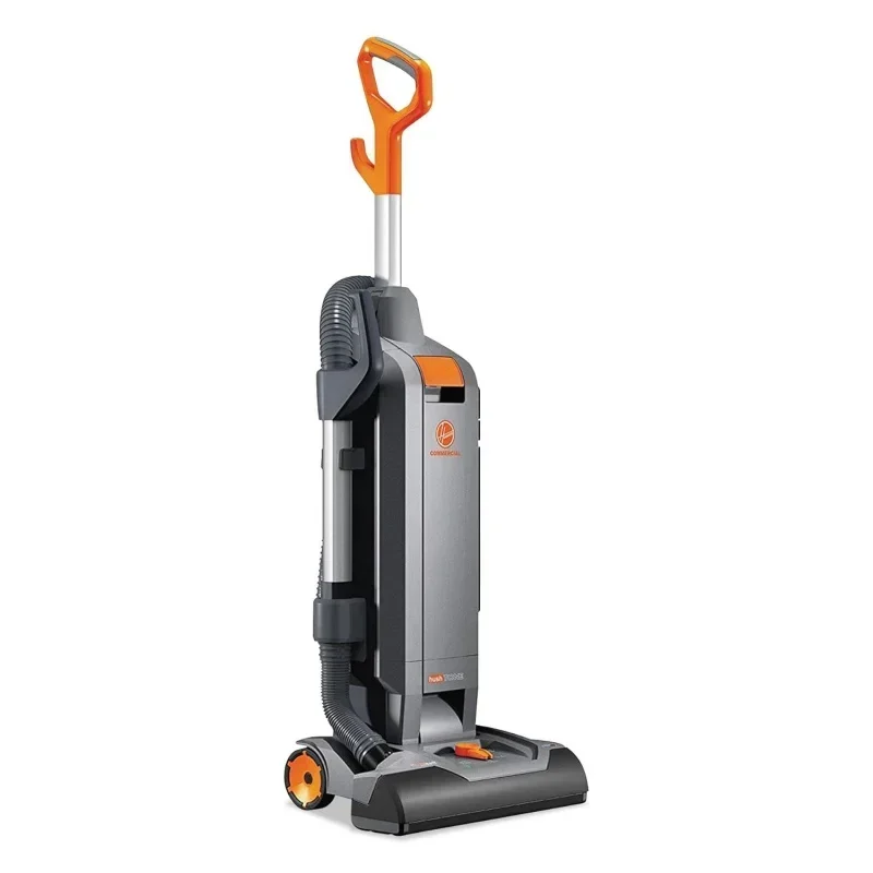 QWHoovvers Commercial HushTone Upright Vacuum Cleaner,15 Inches With Intellibelt,For Carpet And Hard Floors,CH54115,Gray