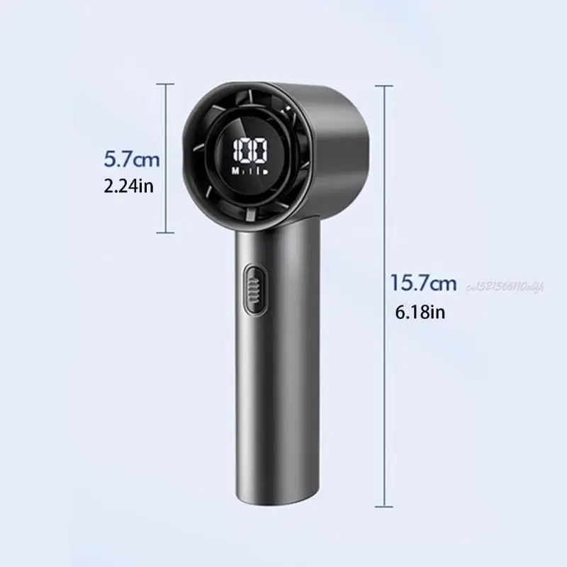 27RB 3 스피드 냉각 팬 송풍기 여성용 디지털 디스플레이가있는 휴대용 휴대용 팬