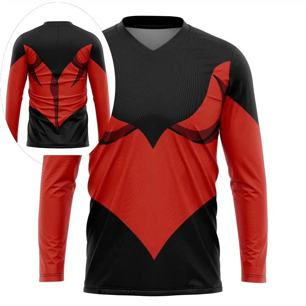 

2026 Spring Autumn Dragon Ball Demon Style Long Sleeve T-Shirt, 3D Print Breathable Polyester Oversized Tee for Men Women Kids