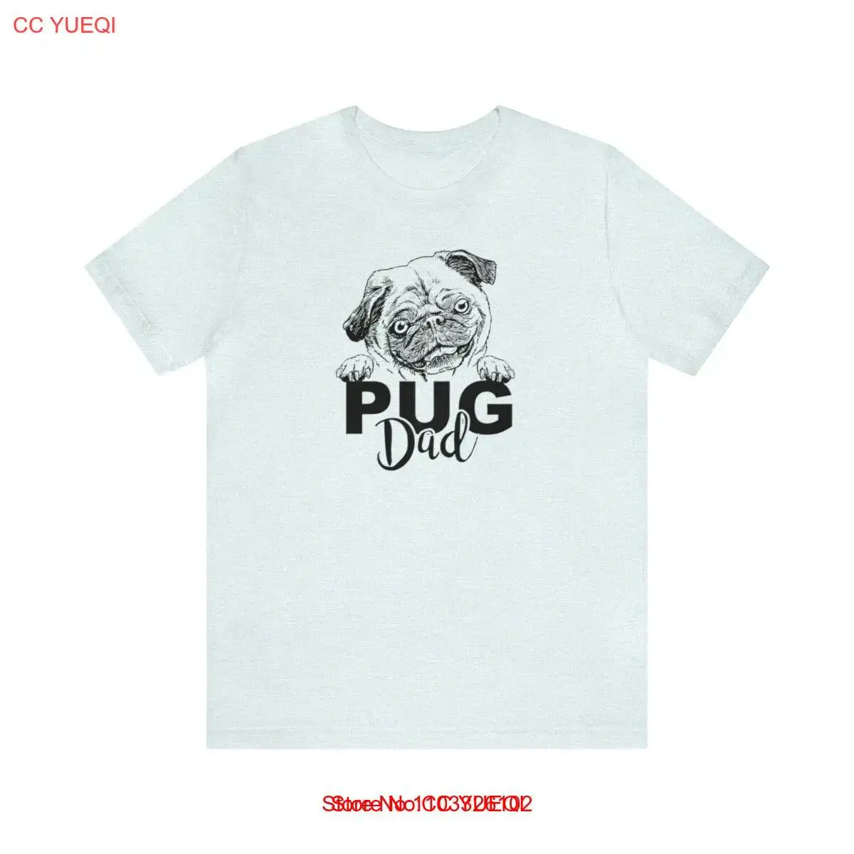 Pug Dad Shirt, Pug Lover Shirt, Dog Lovers Gift, Gift for him, Dog Shirt for Dad