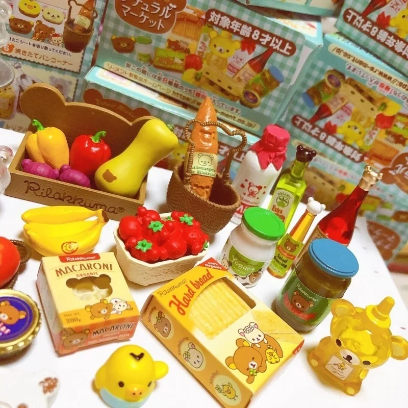 레멘트 미니어처 씬 레이지 베어 내추럴 마켓 슈퍼마켓 블라인드 박스 데스크탑 장식품 수집용 피규어 장난감 및 취미