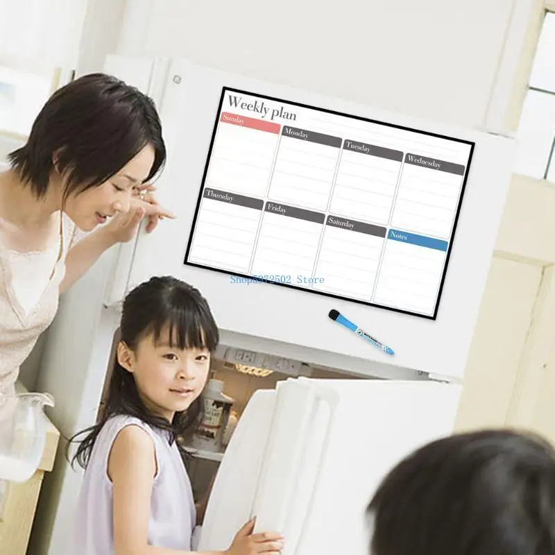 Y3NC Weekly Planner Boadboard Fridge Magnet Mensaje diario Notas