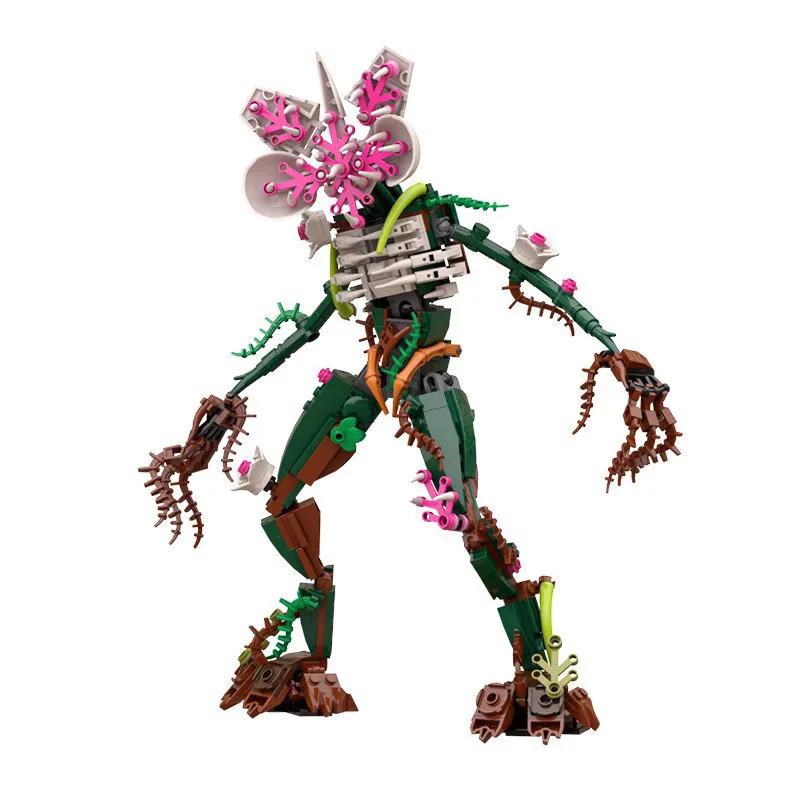 419PCS Movie Strange Chomper Orchid Monster Model Building Blocks Decorative Ornaments Kids Toys Educational Toys Holiday Gifts