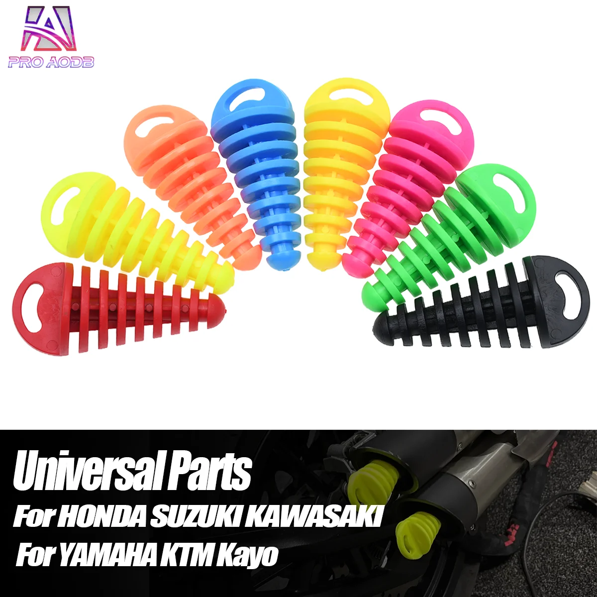 Exhaust Rubber Wash Plug Waterproof Dustproof Stopper For Motocross Dirt Bike Pressure Washing Motorcycle Replacement Parts