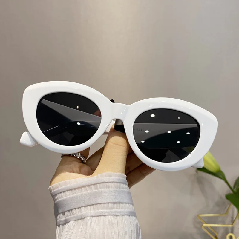 Cat Eye Shape Women's Sunglasses Vintage Retro Style Anti-glare Sun Glasses Women European American Style Men Sunglass