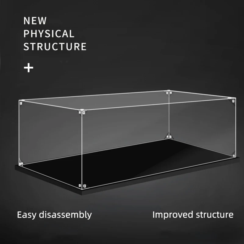 30 x 20 x 25cm 2mm 3mm Assembly Acrylic Display Box for 21306 Yellow Submarine Building Blocks Showcase Blocks Accessories