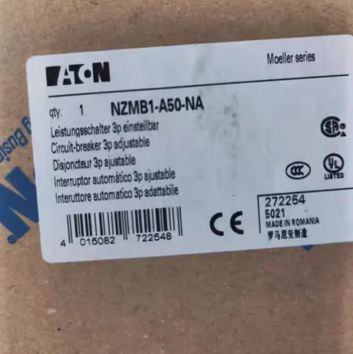 New original EATON moulded Case Circuit breaker NZMB1-A50-NA