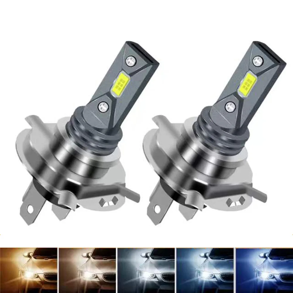 

2Pcs H4 H7 CSP LED Car Headlight Bulb 9003 HB2 H1 H3 881 880 H8 H11 9005 HB3 9006 HB4 Car Fog Lamp Motorcycle 12V 6500K Lampada