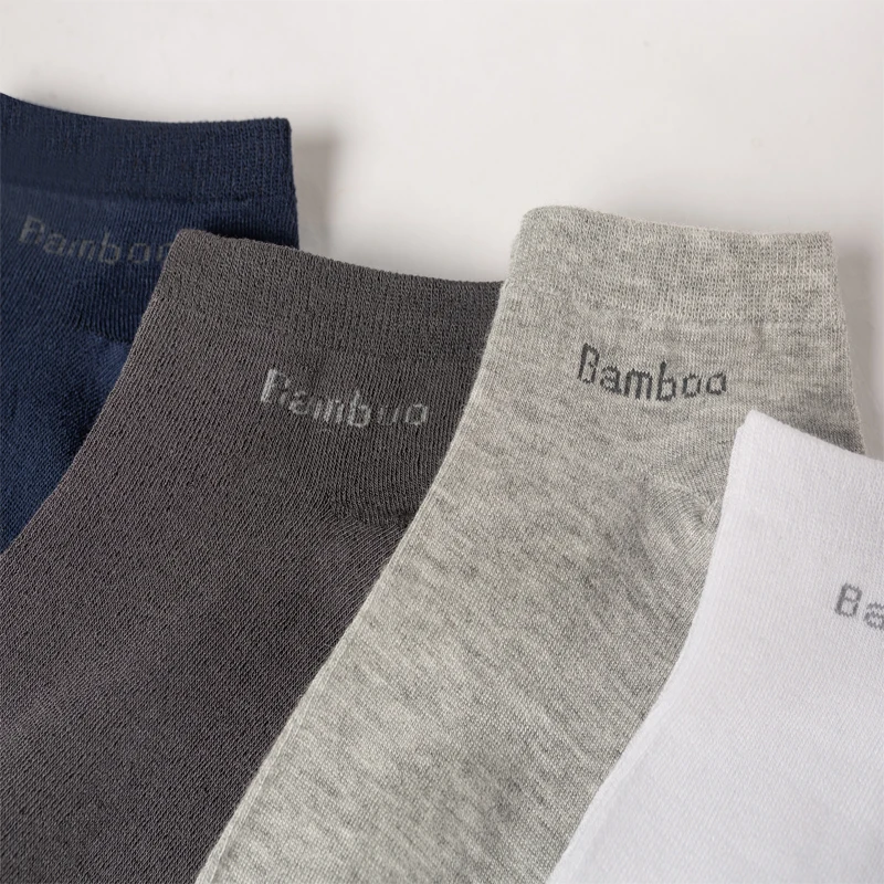 Neue 5 Paare/Los Herren-Socken aus Bambusfaser, Business-Socken, atmungsaktiv, für Männer, Meias, neue Herren-Socken, große Größe EU38-45, hohe Qualität – Detail 10