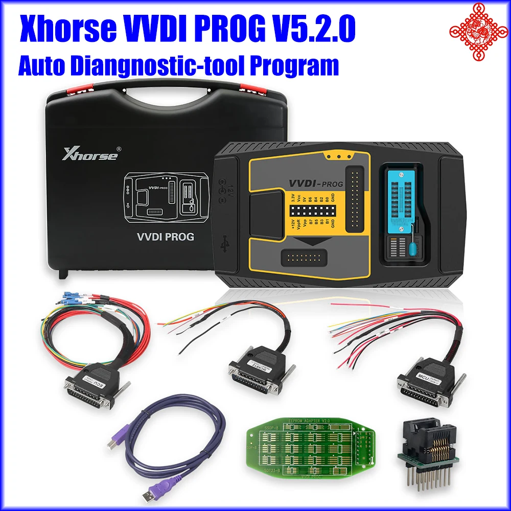 Xhorse VVDI PROG V5.2.0 Automotive Interface VVDI PROG ECU Programmer Auto Key Tool for B-M W ISN Read Function and NEC MPC