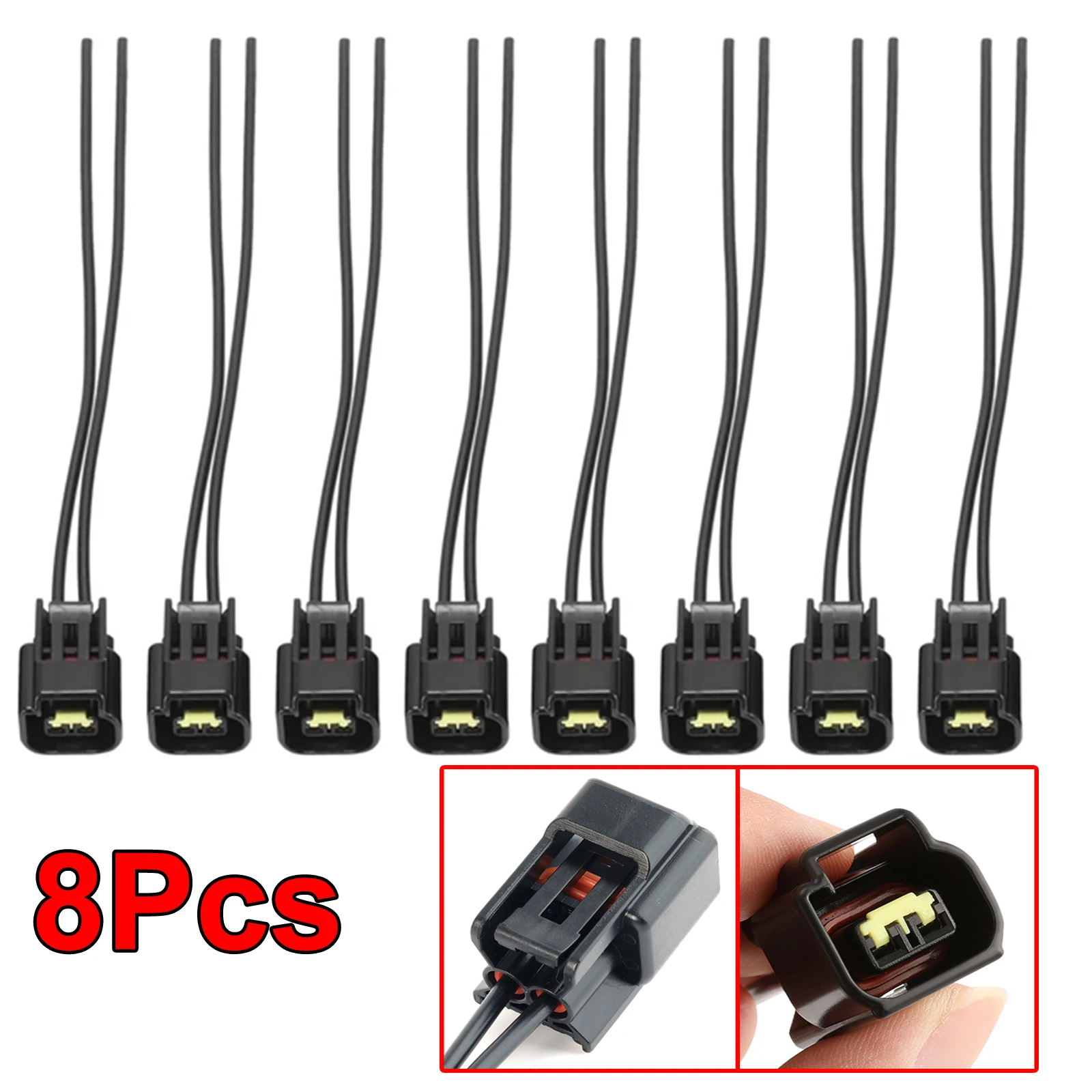 For Ford Crown Victoria E-150 E-250 E-350 Expedition Explorer Lobo Mustang Car Accessories 8pcs Ignition Coil Connector Harness