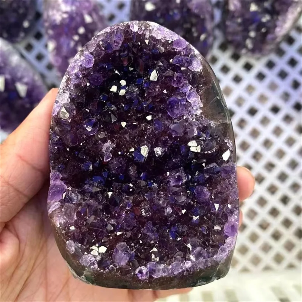 Healing Natural Amethyst Geodes Uruguay Crystal Cluster Brazil Quartz Mineral Specimen For Decoration