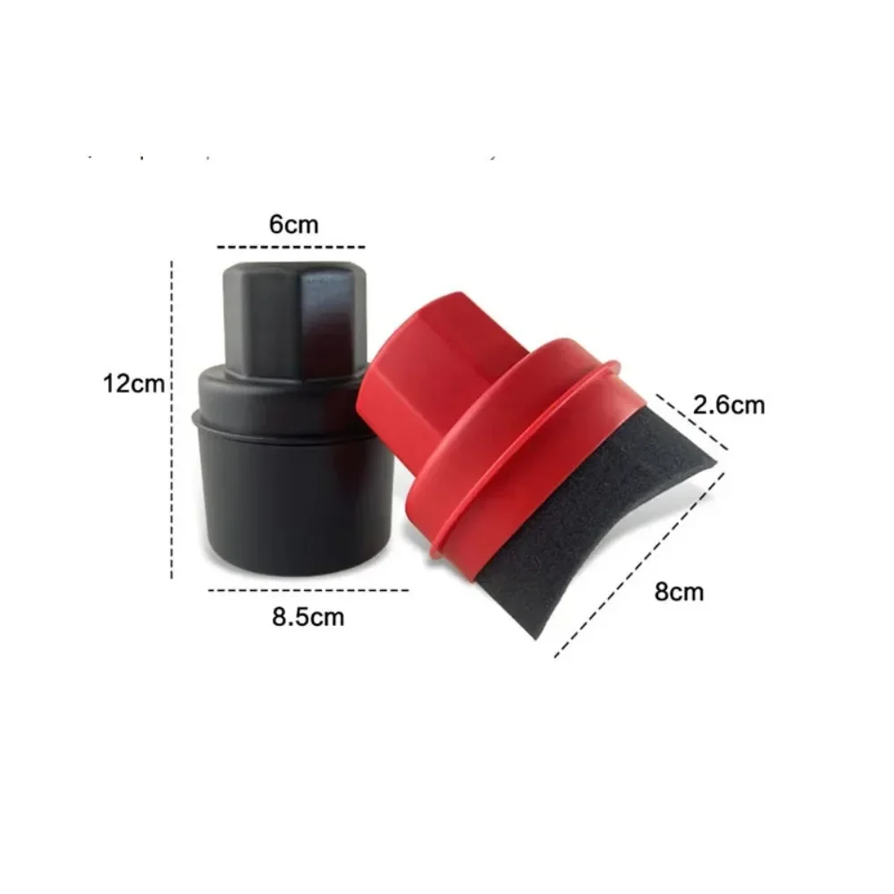 Car Wheel Polishing Waxing Curved Tire Sponge Brush With Cover Tire Clean Contour Dressing Applicator Pads for Car Accessories