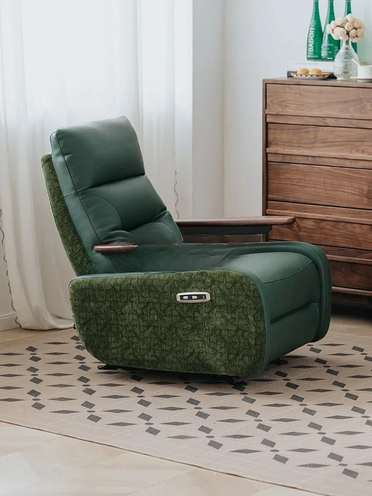 

xzxMultifunctional leather sofa living room single adjustable leisure recliner