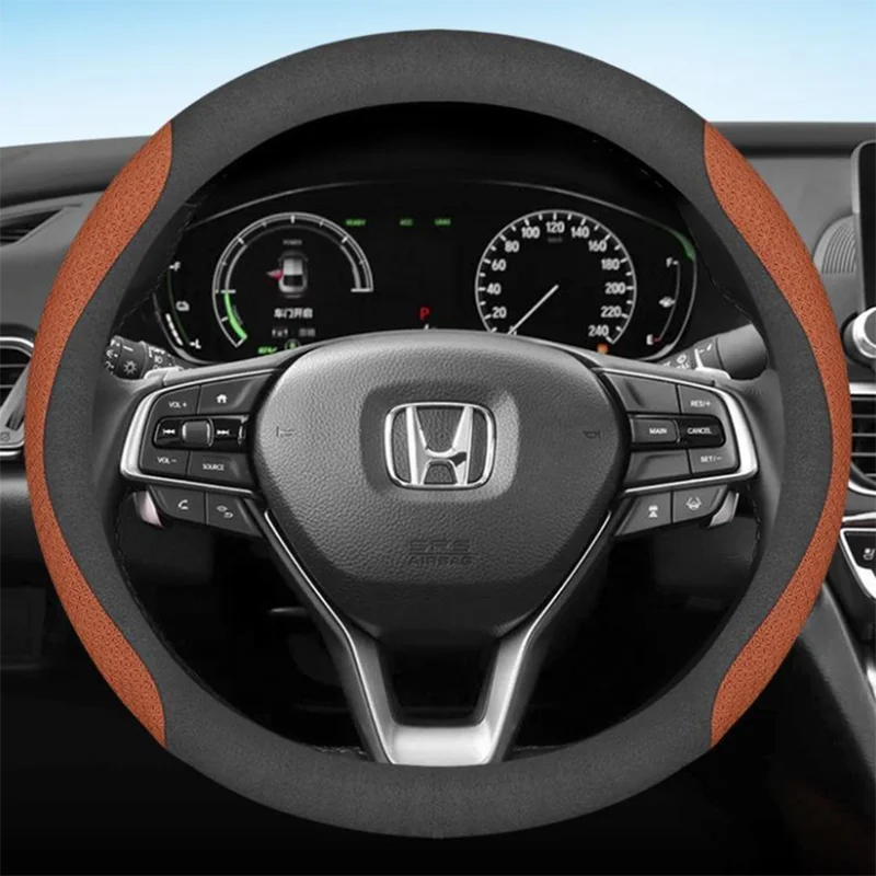 Suitable For Honda Prologue 2021 2022 2023 2024 Car Steering Wheel Cover Non-slip 11color Leather 38cm Auto interior Accessories