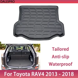 Tailored Rear Trunk Mat For Toyota RAV4 2013 2014 2015 2016 2017 2018 Cargo Liner Boot Floor Tray 3D Protector Car Accessories