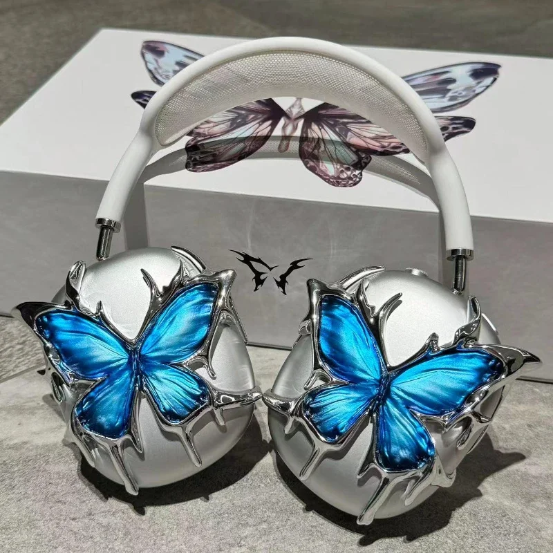 

Чехол для наушников серии Butterfly Y2K Airpods Max, пользовательский защитный чехол для рук, декоративный 3D резиновый чехол для наушников, аксессуары