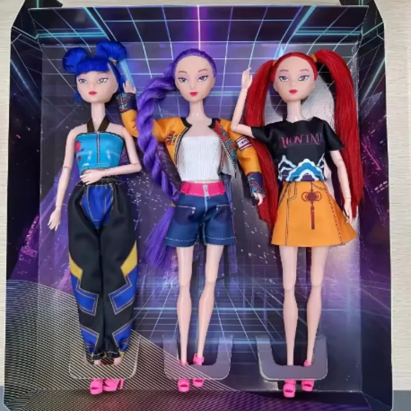 Hot Kpop Demon Hunters Cartoon Idol-poppen Hoogwaardige poppen met muziekthema en accessoires voor entertainmentcollectie voor kinderen