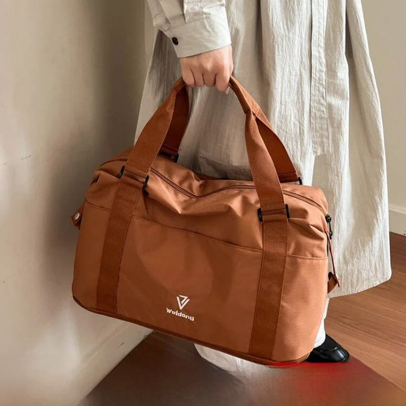 Expandable Travel Bag Women's Handheld Lightweight Business Trip Bag Large Capacity Maternity Bag Soft Handle Korean Style Ba...