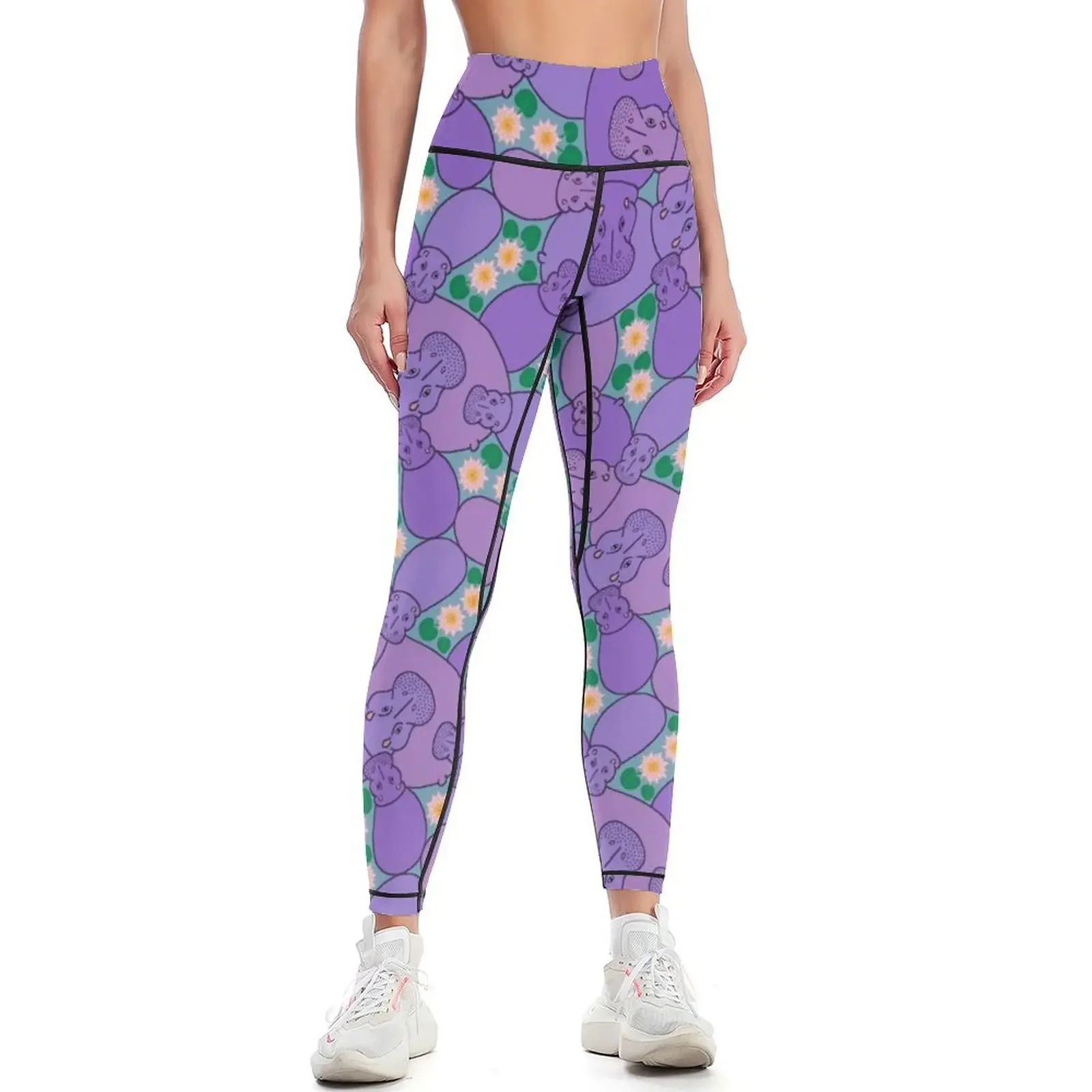 

Hippo Pond - Purple Leggings sporty woman gym Sportswear woman gym Leginsy push up sports for push up Womens Leggings