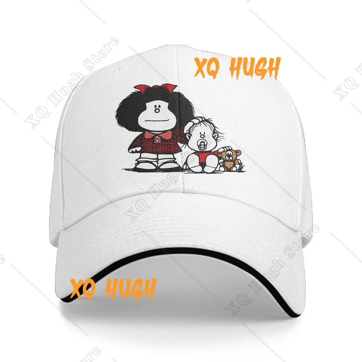 Topi bisbol keluarga topi pria topi pelindung Visor untuk wanita Snapback Mafalda Quino komik Manga topi untuk perempuan