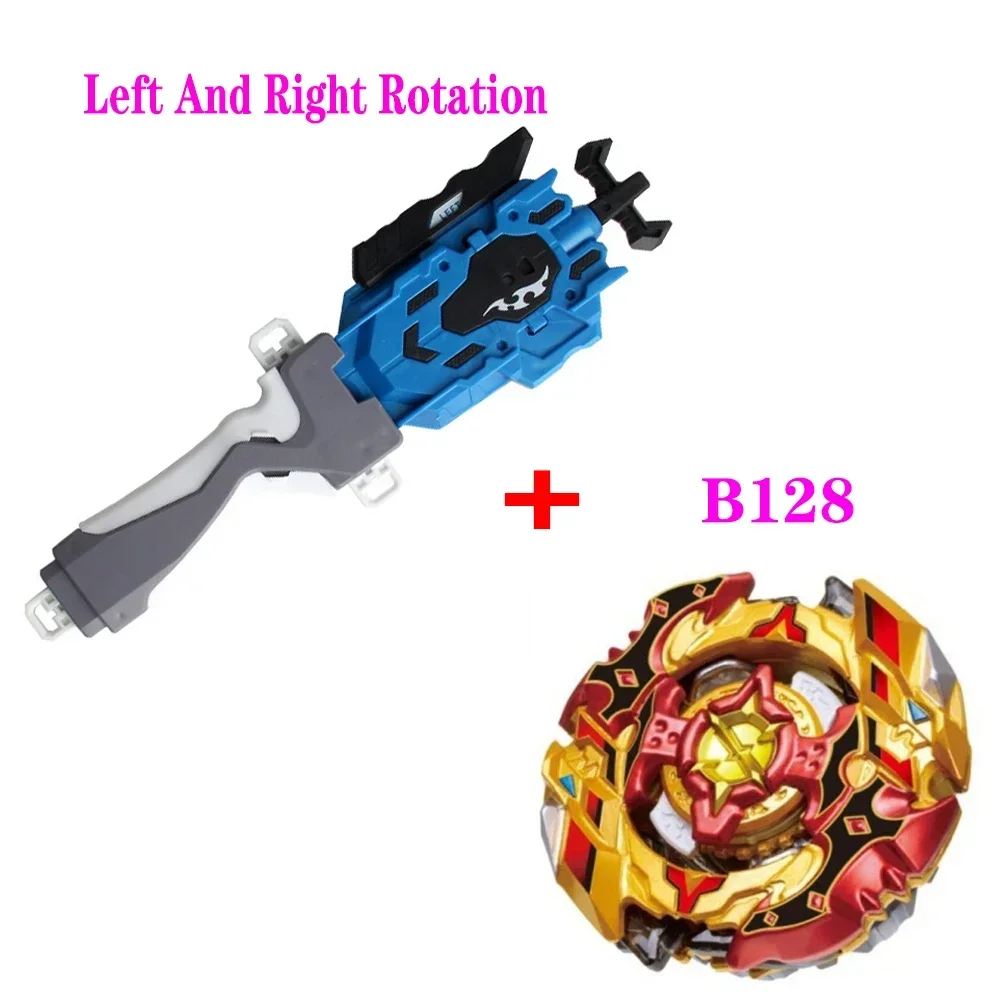 

Новые игрушки Bey Burst Sparking 2026 года с пусковым устройством, металлическими лезвиями B129, B122, B128, набор для боев Metal Fusion High Performance Battling Top