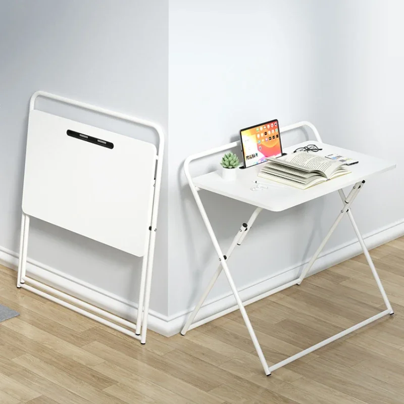 Folding Desk Home Office Simple Writing Table Foldable Bedside Table