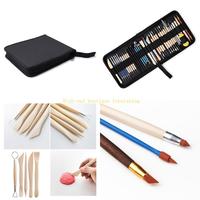 L9NB 41pcs/set Pottery Clay Sculpting Tools Children Adults Handmade Supplies for Christmas New Year Birthday Gift