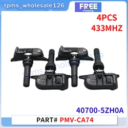 PMV-CA74 407005ZH0A Tire Pressure Monitor Sensor 4PCS For Infiniti Q30 QX50 QX70 Mercedes-Benz X class Nissan Nayara TPMS 433MHZ